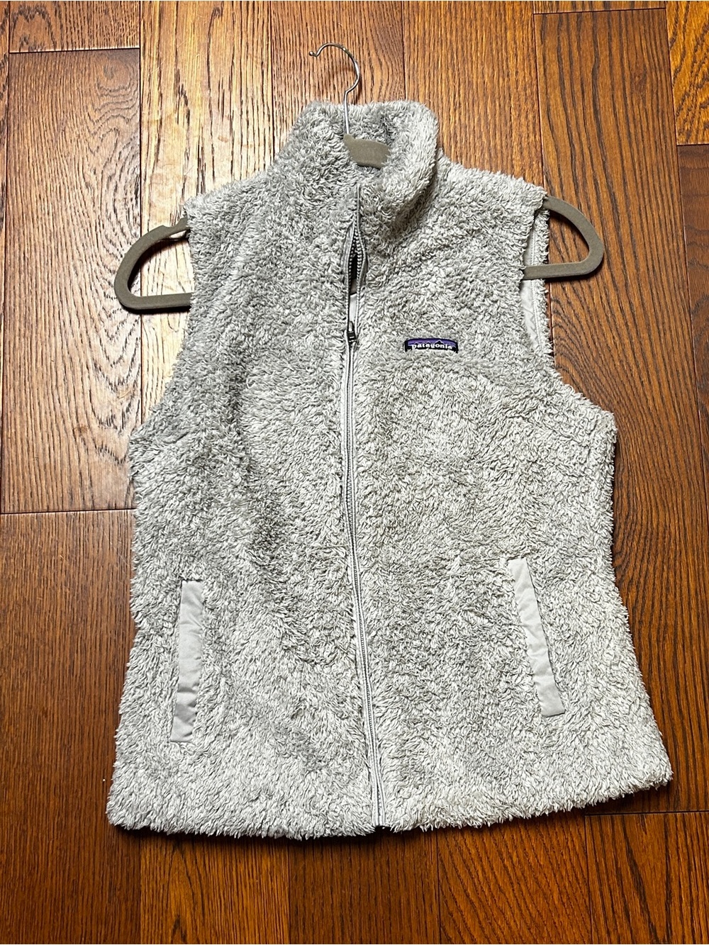 Patagonia Los Gatos Fleece Vest Women’s Medium Gray High Pile Style 25216